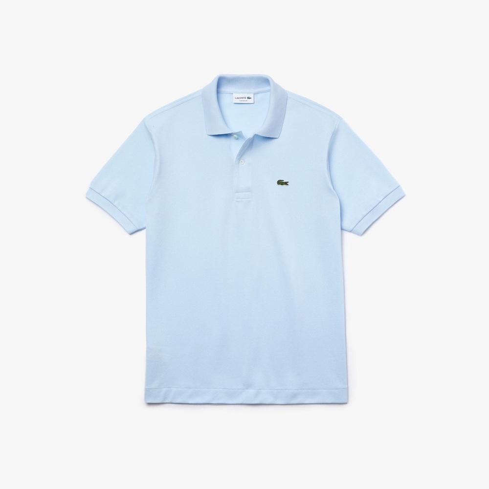 LACOSTE | Lacoste L1212 Classic Fit Polo in Baby Blue size 3/Small - Picture 2 of 6